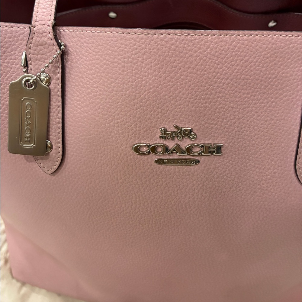 Coach Pink Women's tote Bag-preowned - Picture 2 of 13